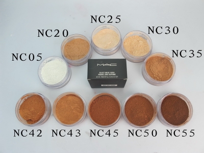 MAC Select Sheer Loose Poudre Libre Diaphane 8G 0.28Oz 10 Colors Whole set